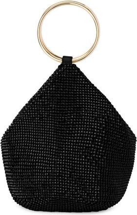 Olga Berg Ellie Crystal Mesh Bag in Black at Nordstrom