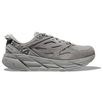 Hoka One One Clifton L Suede 1122571-LLTN MensM Gray Running Shoes RHS3766