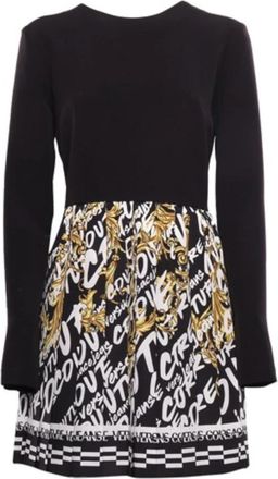 Versace Jeans Couture Zwarte Korte Jurk van Versace - Dames - Korte kleedjes - Zwart - XS - Kleedjes