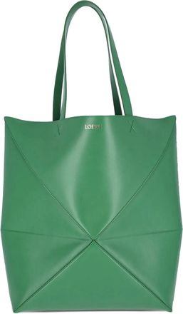 Loewe Borsa tote XL Puzzle Fold - Verde