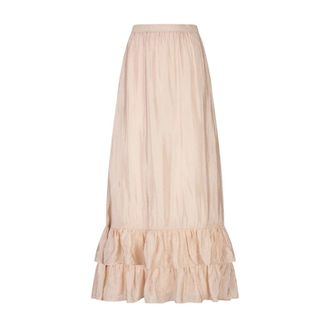 Dante6 Elohim Volant Maxi Rok - Dames - Rokken - Roze - Maat: L Viscose