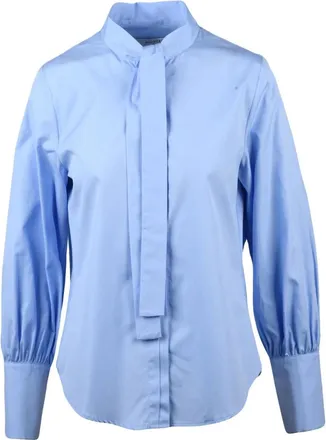 Beatrice .B Dames, Blouses & Shirts, Blauw, Maat: XS Katoen