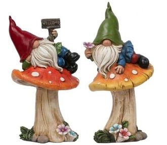 OEM 2 Figuras Decorativas De Jard&iacute;n Con Forma De Gnobo, 17 Cm, Con Forma De Sapo