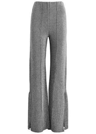 Day Birger Et Mikkelsen Day Birger ET Mikkelsen Wagner Straight-leg Metallic Lam&eacute; Trousers - Black - XS (UK6 / XS)