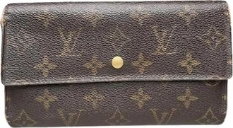 Louis Vuitton Pre-owned Vintage Portemonnee - Dames - Vintage Accessoires - Bruin - ONE Size - Leer - Vintage