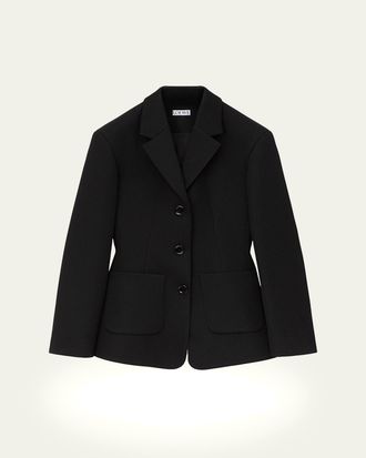 Loewe Wool-Blend Single-Breasted Jacket