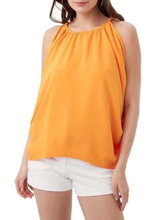 Trina Turk Amos Side Draped Top in Cap Clementine at Nordstrom, Size X-Small