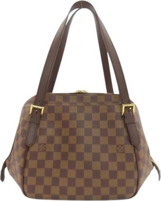 Louis Vuitton Pre-owned Handbags, female, Brown, Size: ONE SIZE Pre-owned Damier Canvas Tote Bag