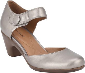 Easy Spirit Clarice Pump in Pewter Leather at Nordstrom, Size 6.5