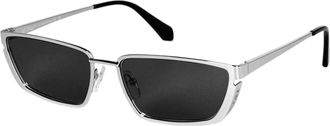 Off-white Off White Unisex-zonnebril voor volwassenen: Richfield, rechthoekig model (Zilver)