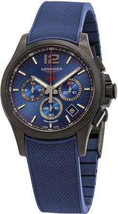 Longines Conquest V.H.P. Perpetual Chronograph Quartz Blue Dial Mens Watch L37172969