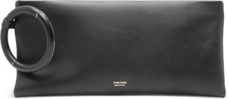 Tom Ford Womens Clutch Aura Black Sheepskin Bags