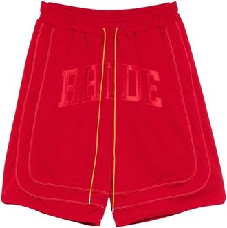 Rhude Training Shorts - Heren - Korte sportbroeken - Rood - S - Fitness