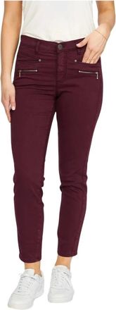 2-Biz Mujer, Vaqueros, Rojo, Talla: W34