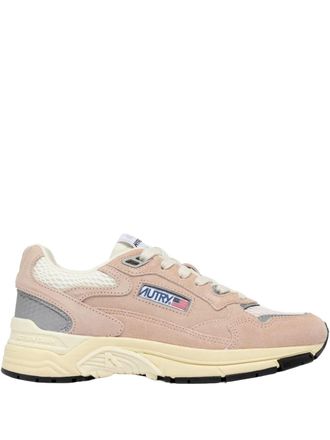 Autry Hyperway suede lace-up sneakers - women - Calf Suede/Polyester/Nylon/Polyurethane/Rubber/Thermoplastic Polyurethane (TPU)/Cotton/Nylon/Calf