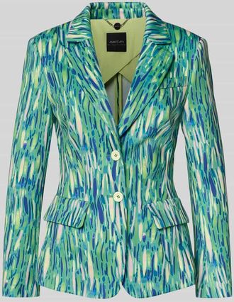 Marc Cain Slim Fit Blazer im Allover-Look in Gruen, Gr&ouml;&szlig;e 34