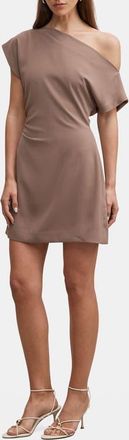 Ever New Danielle One-Shoulder Minidress in Porcini at Nordstrom, Size 12