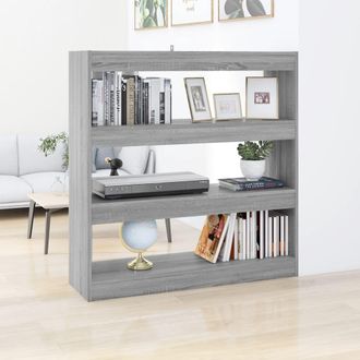 vidaXL Estanter&iacute;a/divisor Espacios Gris Sonoma 100x30x103 Cm Vidaxl
