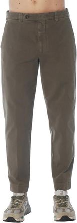 Berwich Chiaia Over-Fit Broek - Heren - Chinos - Groen - XL - Katoen - Broeken