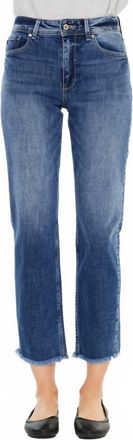 Kancan High Rise Slim Straight Jean In Medium Wash
