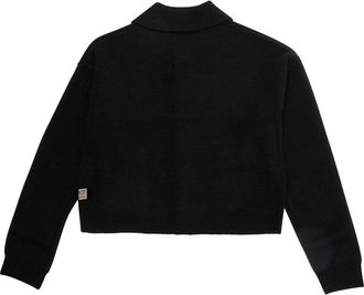 N&deg;21 Girls Sweater Round Neck Black Wool Tops Top