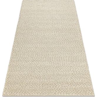 RugsX Alfombra De Lana Tahar 99005b Crema / Gris - Tejida A Mano Bucle, Uniforme Beige 160x240 Cm