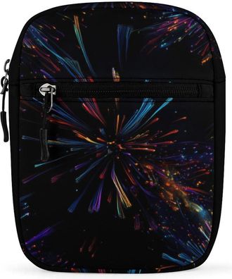 Generic Fireworks Crossbody Bag Adjustable Satchel Cute Shoulder Bag Lightweight Sling Bags
