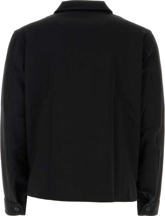 Givenchy Mens Wool Blend Overshirt Black Nylon Jacket