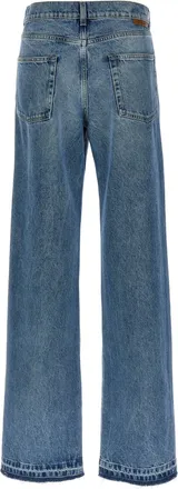 Stella McCartney Two-Tone Layered Denim Jeans - Blue