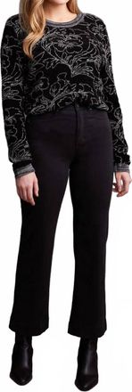 Tribal Comfort Stretch Fly Front Wide Leg Pants In Black