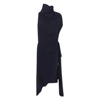 N&deg;21 Vestido Midi Asim&eacute;trico de Tejido - Dresses - Mujer - Negro - XS