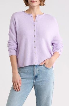 CeCe by Cynthia Steffe Roll Neck Cardigan in Orchid Bloom at Nordstrom Rack, Size X-Large
