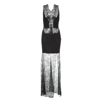 Philipp Plein Daffodil Avondjurk - Dames - Avondkleed - Zwart - L - Kleedjes
