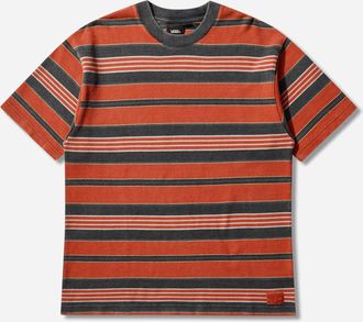Vans Pique Stripe Knit T-Shirt Racing Red