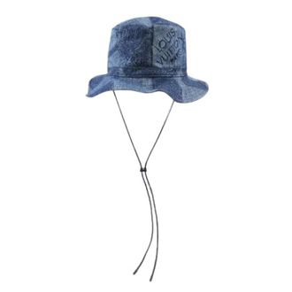 Louis Vuitton Pre-owned Accessories, male, Blue, Size: ONE SIZE Pre-owned Mp3026 Hat