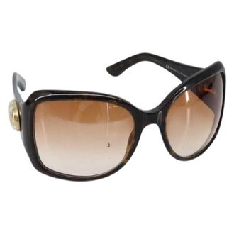 Gucci Pre-owned Accessories, female, Brown, Size: ONE SIZE Pre-owned Plastic Sunglasses
