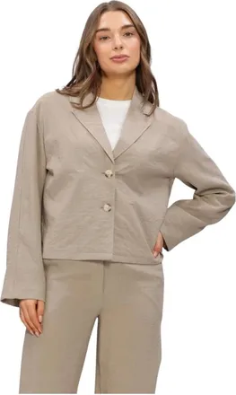 Object Object, Jassen, Dames, Beige, XS, Objrini LO Blazer