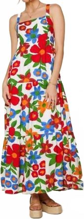 Skies Are Blue Clothing Paradise Falls Maxi Dress In Multi