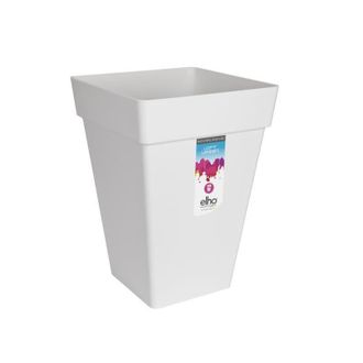 ELHO Vaso Cuadrado Alto 30 - Blanco Loft Urban - 100% Reciclado