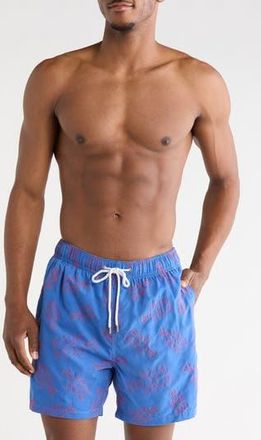Vintage Summer Swimwear Endless Summer Embroidered Swim Shorts in Blue at Nordstrom Rack, Size Xx-Large
