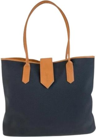 Saint Laurent Pre-owned Vintage Tote Bag - Dames - Vintage Shopper - Blauw - ONE Size - Vintage