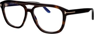 Tom Ford Optisch Montuur - Heren - Brillen - Bruin - 56 MM - Accessoires