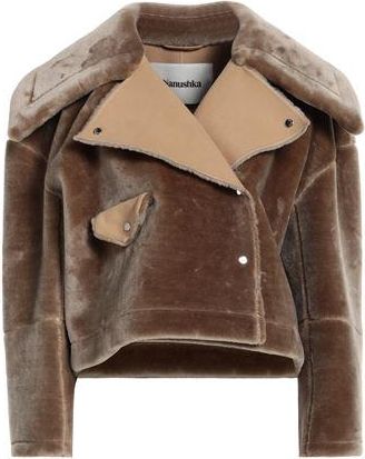 Nanushka ROPA DE ABRIGO - Borreguito y pelo ecológico en YOOX.COM