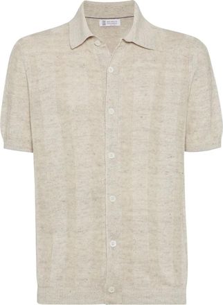 Brunello Cucinelli Camicia con colletto classico - Toni neutri