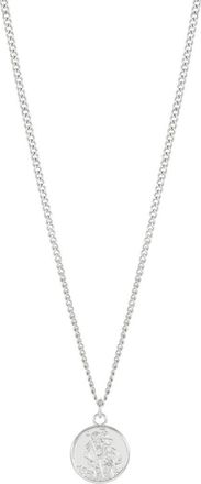 Estella Bartlett St. Christopher Pendant Necklace in Silver at Nordstrom