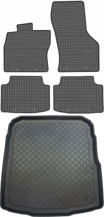 OEM Volkswagen Passat B8 Sed&aacute;n Desde Diciembre De 2014. Juego De Alfombrillas De Goma Para Coche Y Alfombrilla Para Maletero