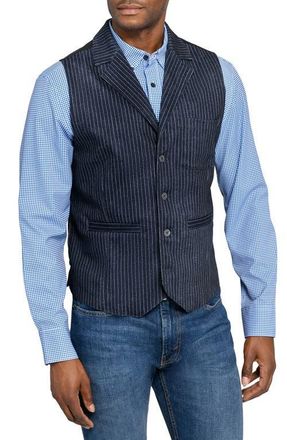 ConStruct Solid Tailored Vest in Textured Blue at Nordstrom, Size X-Large