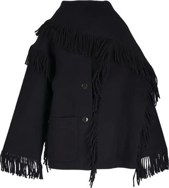 Toteme fringe button jacket - Nero