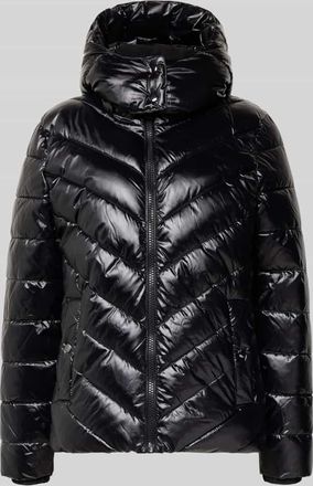 Christian Berg Steppjacke mit Kapuze und Reißverschluss in Black, Größe 34