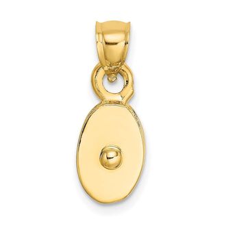 Diamond2Deal 10k Yellow Gold Polished 3-D Moveable Pulley Charm Pendant
